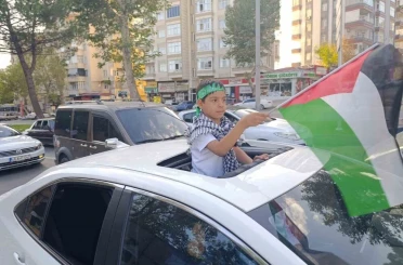Kahramanmaraş’ta Filistin’e destek konvoyu 