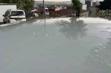 Kahramanmaraş’ta kısa süreli dolu etkili oldu 