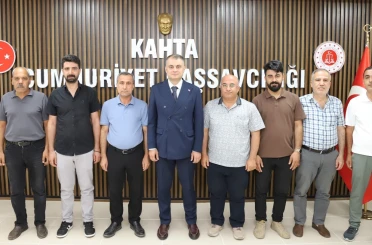 Kahta Gazeteciler ve Yazarlar Cemiyeti’nden Cumhuriyet Başsavcısı Atalay’a hayırlı olsun ziyareti 