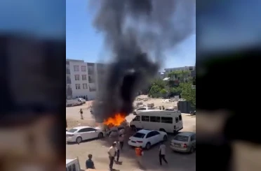 Kahta’da çöp yangını korkuttu 