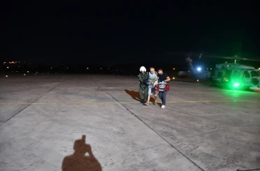 Kalp krizi geçiren vatandaş Deniz Kuvvetleri Komutanlığı helikopteriyle hastanesine sevk edildi 
