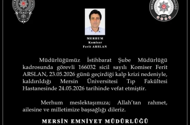 Kalp krizine yenilen komiserin naaşı memleketi Diyarbakır’a gönderildi 