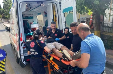 Kamyonetin çarptığı yaya yaralandı 
