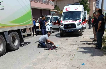 Kamyonun çarptığı yaşlı kadın ağır yaralandı 