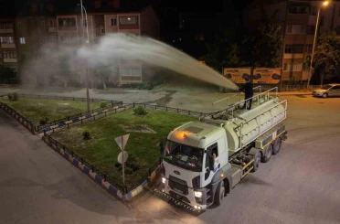 Karabük Belediyesi içme suyu kullanmadan yeşil alanları suluyor 