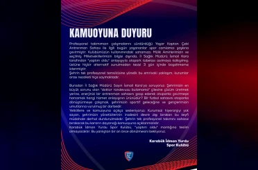 Karabük İdman Yurdu sahasında otopark tabelası krizi 