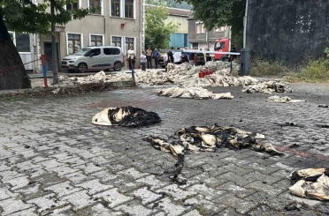 Karabük’te tekstil işletmesinde yangın paniği 