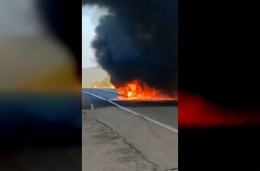 Karabük’teki feci kaza kamerada: Otomobilller alev topuna döndü 