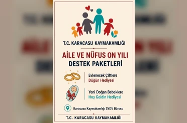 Karacasu’da ailelere düğün ve ’Hoş Geldin Bebek’ desteği 