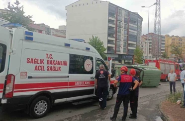Karadeniz Ereğli’de kontrolden çıkan araç devrildi 