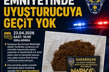Karakoçan’da uyuşturucuyla mücadele: 1 gözaltı 