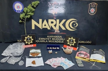 Karaman'da asayiş uygulamalarında 4 tutuklama