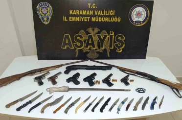 Karaman’da asayiş uygulamalarında 4 tutuklama 