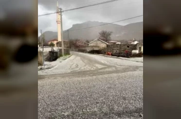 Karapınar’da dolu yağışı