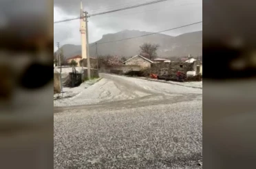 Karapınar’da dolu yağışı 