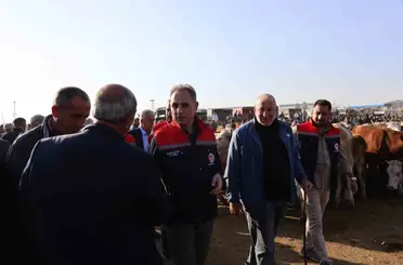 Kars Hayvan Pazarı’nda sıkı denetim: Hayvan hareketliliğine sağlık ve güvenlik filtresi
