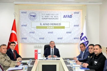 Kars’ta afetlere karşı hazırlık masaya yatırıldı 