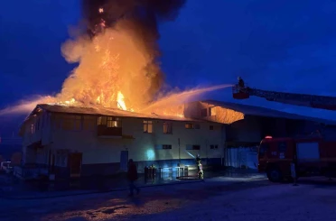 Kastamonu’da fabrika yangını 