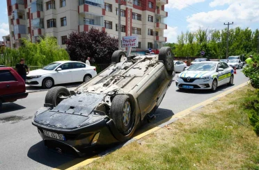 Kastamonu’da otomobil takla attı: 1 yaralı 