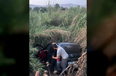 Kayıp şahsın kazada aracı ile sazlığa uçtuğu ortaya çıktı 