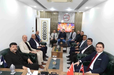 Kaymakam Çakır, MAGYED Başkanı Aslan ile bir araya geldi 