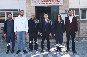 Kaymakam Gündoğdu sağlık personeli ile bir araya geldi 