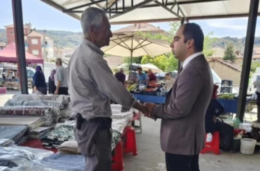 Kaymakam Uçar halk pazarı esnafı ile bir araya geldi 