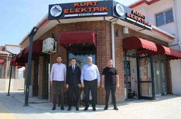 Kaymakam ve Başkandan esnaf ziyareti 
