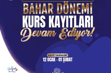 KAYMEK Sanat ve Mesleki Eğitim Bahar Dönemi Kurs kayıtları sürüyor 