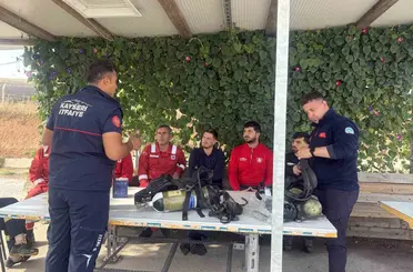 Kayseri İtfaiyesi’nden kapsamlı eğitim
