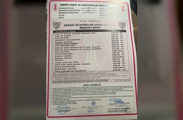Kayseri’de berber ücretlerine zam 