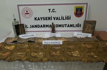 Kayseri’de tarihi eser operasyonu: 1 gözaltı 