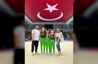 Kayserili cimnastikçiler Türkiye üçüncüsü oldu 