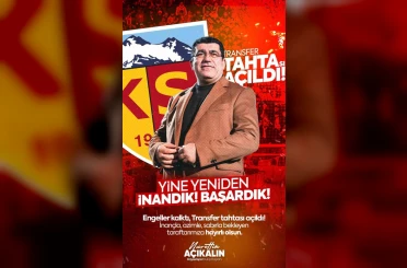 Kayserispor’un transfer tahtası açıldı 