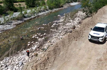 Kelkit Çayı’nda kaybolan Esmanur için arama çalışmaları yeniden başladı 