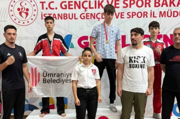 Kick boksta Ümraniye rüzgarı: 2 altın, 2 gümüş madalya 