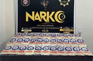 Kilis’te 215 bin adet uyuşturucu hap ele geçirildi: 1 tutuklama 