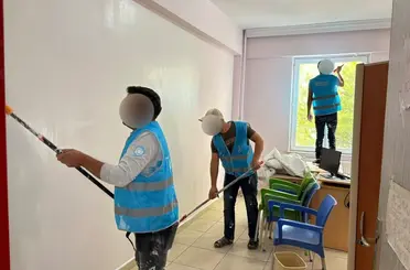 Kilis’te denetimli serbestlik yükümlüleri okulları yeni döneme hazırladı
