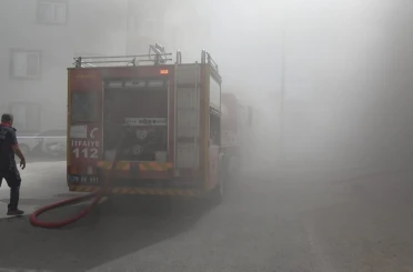 Kilis’te tekstil atölyesinde yangın 