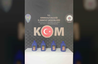 Kırıkkale’de kargo paketinde 20 litre etil alkol ele geçirildi 