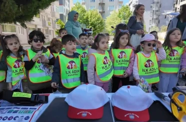Kırklareli’nde miniklere uygulamalı trafik eğitimi 
