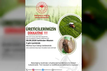 Kırklareli’nde süne alarmı: Üreticilere 3 günlük ilaçlama çağrısında bulunuldu 