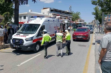 Kırşehir’de otomobilin çarptığı yaya yaralandı 