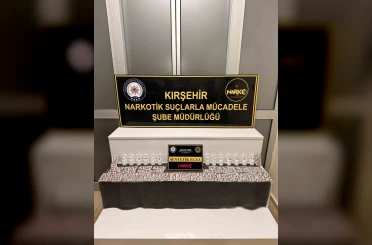 Kırşehir’de polis, bin 387 adet uyuşturucu madde ele geçirdi 