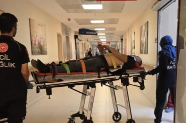 Kontrolden çıkan araç takla attı: 1 yaralı 