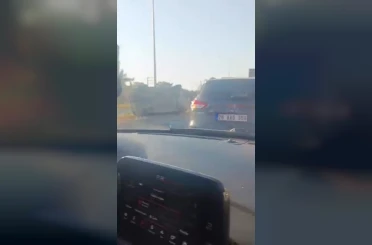 Kontrolden çıkan otomobil takla attı 
