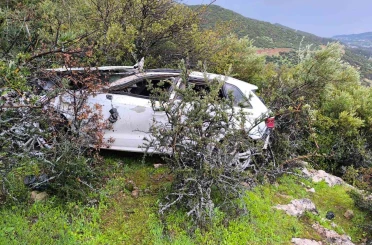 Kontrolden çıkan otomobil uçuruma yuvarlandı: 1 ölü 