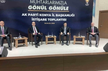 Konya AK Parti muhtarlarla bir araya geldi 