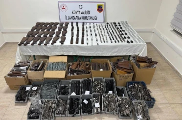 Konya'da jandarmadan 7 ayrı silah operasyonu: 3 tutuklama