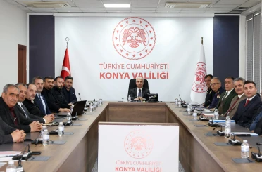 Konya’da ki maç öncesi İl Spor Güvenliği Toplantısı gerçekleştirildi